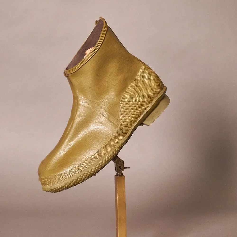 1960s America’s Paracord Army Green Galoshes Rain Boots